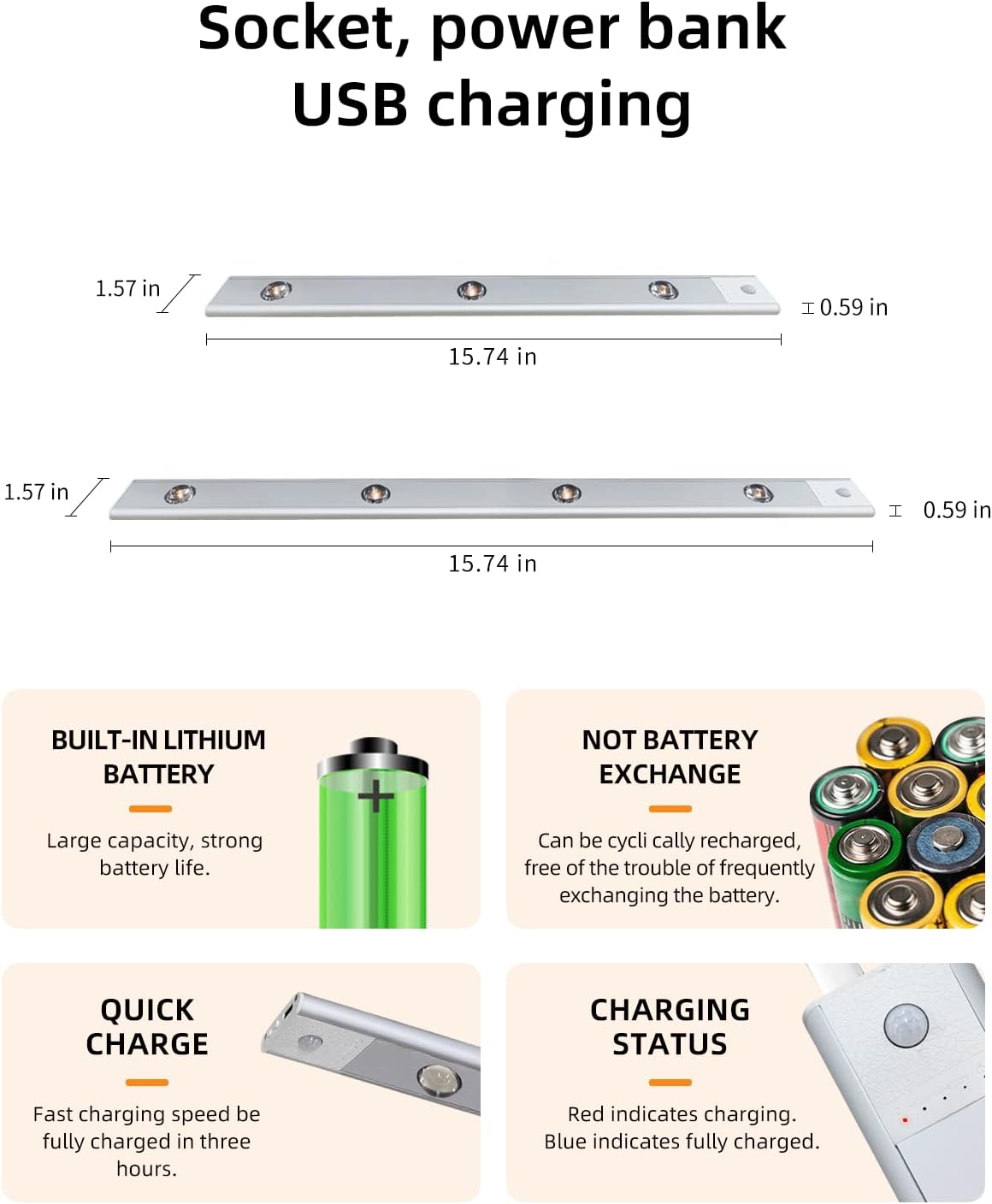 Easyglow™ Motion Sensor Cabinet Lights